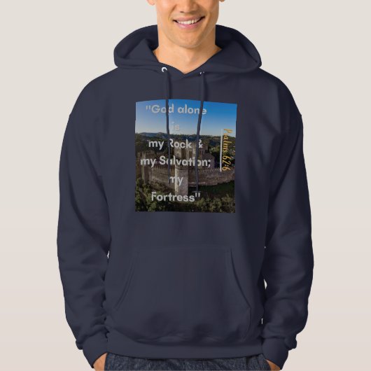 Veste À Capuche ''Dieu mon roc'' (Devant)