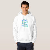 Veste À Capuche Dieu rend les choses possibles (Devant entier)