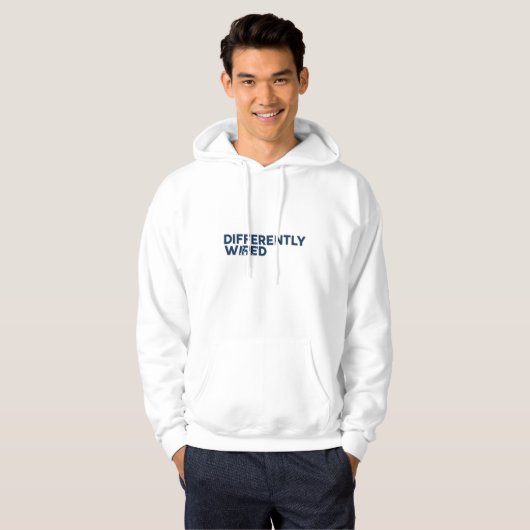 Veste À Capuche Différemment Câblé – Mois de la sensibilisation à (Devant entier)