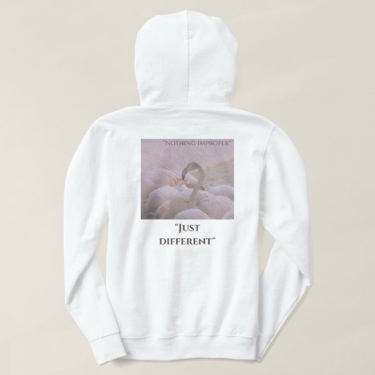 Veste À Capuche Différent n'est pas faux (Design dos)