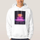 Veste À Capuche Digital Dreamer Oversized Synthwave Hoodie (Devant)