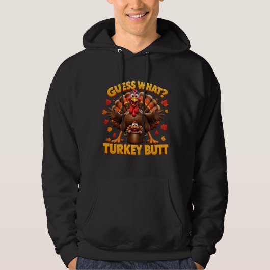 Veste À Capuche dinde de thanksgiving drôle (Devant)