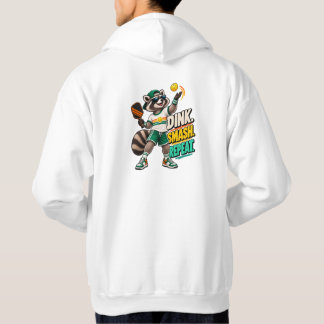 Veste À Capuche Dink Smash Repeat Raccoon Pickleball Hoodie