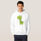 Veste À Capuche Dino Vert Sourire (Devant entier)