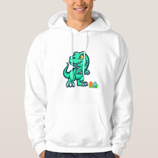 Veste À Capuche dinosaure avec des œufs (Devant)