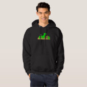 Veste À Capuche Dinosaure sans connexion Internet 8 bits Pixel (Devant entier)