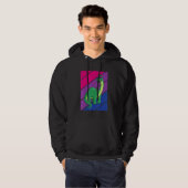 Veste À Capuche Dinosaurs Pride Bisexual Flag LGBTQ Proud Ally Pri (Devant entier)