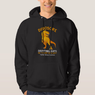 Veste À Capuche Dinosore Tout Blessure Sclérose En Plain