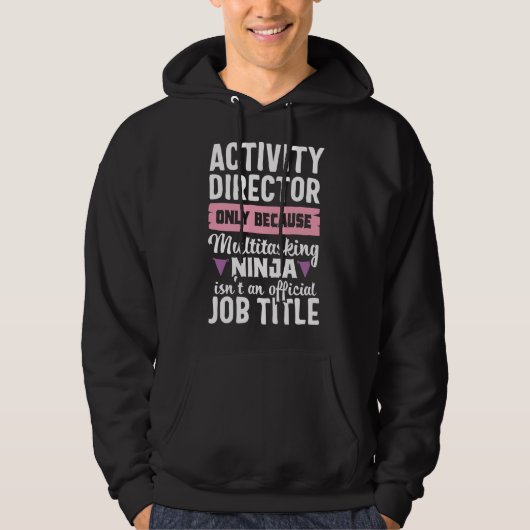 Veste À Capuche Directeur d'activité Ninja Appréciation des activi (Devant)
