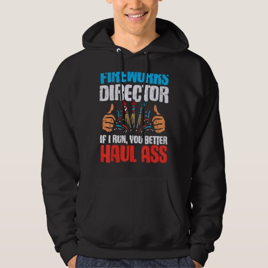 Veste À Capuche Directeur de Firework Technicien Je Vous Exécute 4 (Devant)