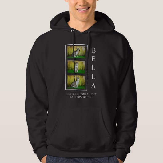 Veste À Capuche Disposition verticale du Mémorial pour animaux de (Devant)