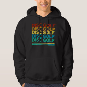 Veste À Capuche Disque Golf Rétro Répéter Texte Frisbee Golf Playe