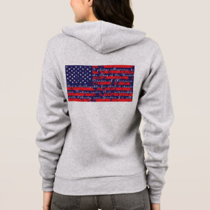 Veste À Capuche Distressed-Drapeau