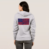 Veste À Capuche Distressed-Drapeau (Dos entier)