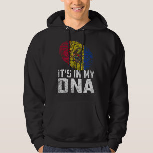 Veste À Capuche Distressed It's In My Dna Moldova Drapeau Hommes F