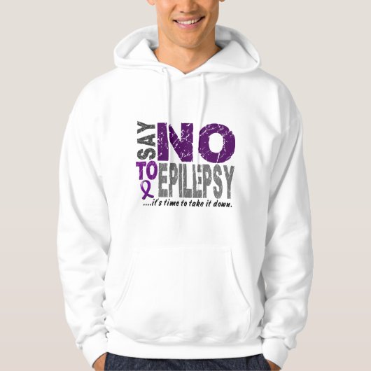 Veste À Capuche Dites NON à l'épilepsie 1 (Devant)