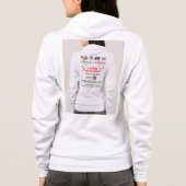 Veste À Capuche Dites non au ruban S avec les faits et les ressour (Dos)