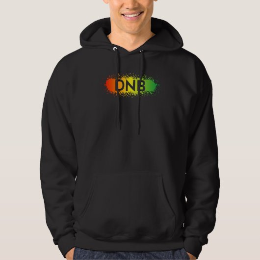 Veste À Capuche DNB  Drum n Bass Junglist Red Yellow Green (Devant)