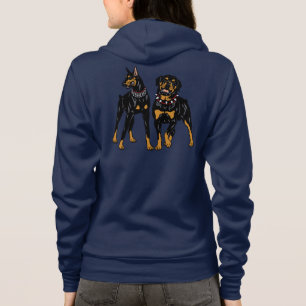 Veste À Capuche dobermann et rottweiler