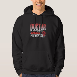 Veste À Capuche Docteur En Cours S'Il Vous Plaît Patientez École M