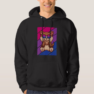 Veste À Capuche Dog With Pride Bisexual Flag LGBTQ Proud Ally Prid