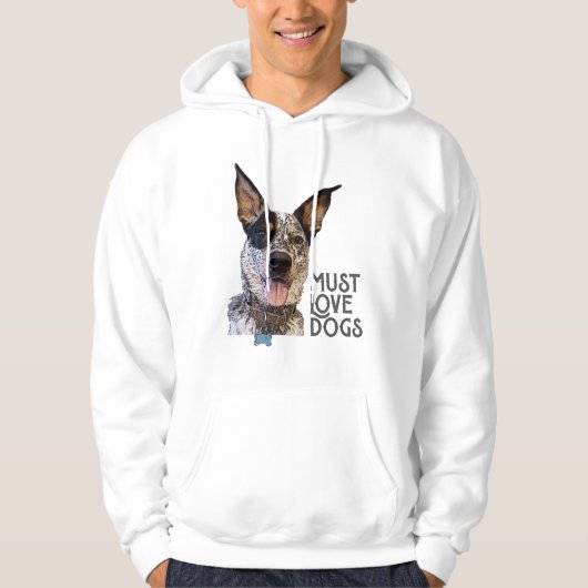 Veste À Capuche Doit Aimer Chiens Graphique (Devant)