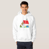 Veste À Capuche Dormir Un Chien Dans Une Maison De Chien (Devant entier)