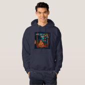 Veste À Capuche Dormons sous les étoiles | Art de camping (Devant entier)