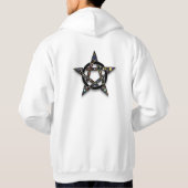 Veste À Capuche Double pentagramme chanceux (Dos)