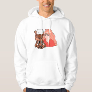 Veste À Capuche Douce Mélancolie Kawaii - Fille d'Anime et Créatur
