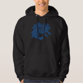 Veste À Capuche Doudoune Axolotl - BLEU (Devant)