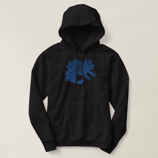 Veste À Capuche Doudoune Axolotl - BLEU (Design devant)