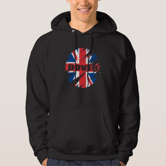 Veste À Capuche Dover British Flag Angleterre Royaume-Uni Angleter (Devant)