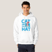Veste À Capuche Dr Seuss | Chat dans le logo du Casquette (Devant entier)