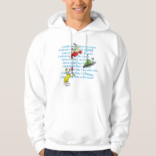 Veste À Capuche Dr. Seuss | Green Eggs And Ham Storybook Pattern (Devant)