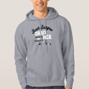 Veste À Capuche Draft pick d'hockey de ligue de bière