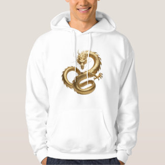 Veste À Capuche Dragon Chinois Doré Art | Créature Fantastique Myt