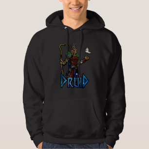 Veste À Capuche Dragon Druid D20 Roleplaying Rpg Imaginaire Tablet