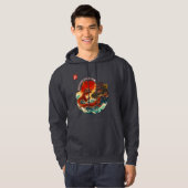 Veste À Capuche Dragon du soleil de Crimson (Devant entier)