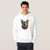 Veste À Capuche Dragon Eldritch Void – Hybride Kraken Soufflant du (Devant entier)