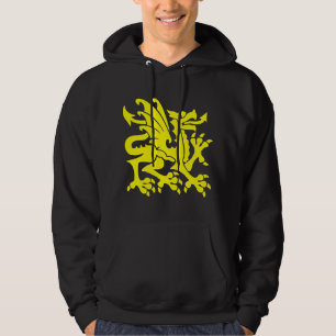 Veste À Capuche Dragon héraldique 01 - Jaune