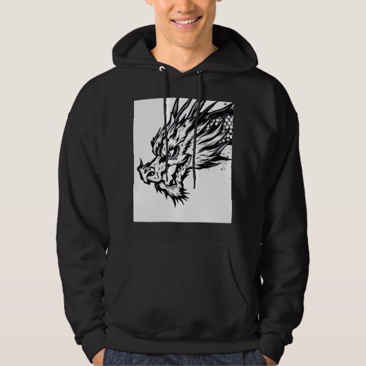 Veste À Capuche Dragon Immortel (Devant)