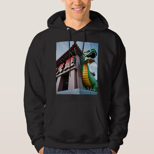 Veste À Capuche Dragon impérial chinois (Devant)