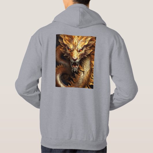 Veste À Capuche Dragon imprimé (Dos)