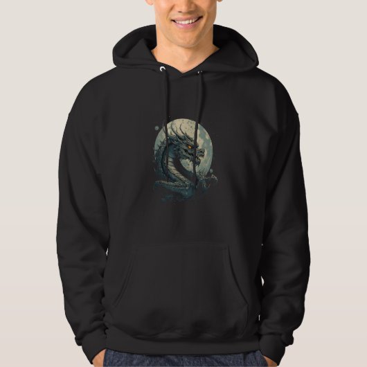 Veste À Capuche Dragon Lune - Dragon Lune (Devant)