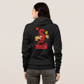 Veste À Capuche Dragon rouge 2024 (Dos entier)