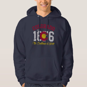 Veste À Capuche Drapeau 1876 centennal d'état d'est le Colorado d