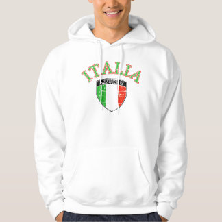 Veste À Capuche Drapeau affligé de l'Italie