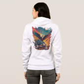 Veste À Capuche Drapeau américain (Dos entier)