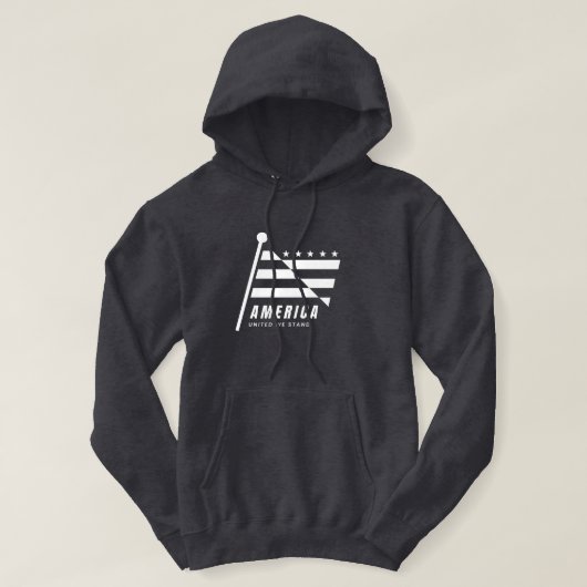Veste À Capuche Drapeau américain (Design devant)